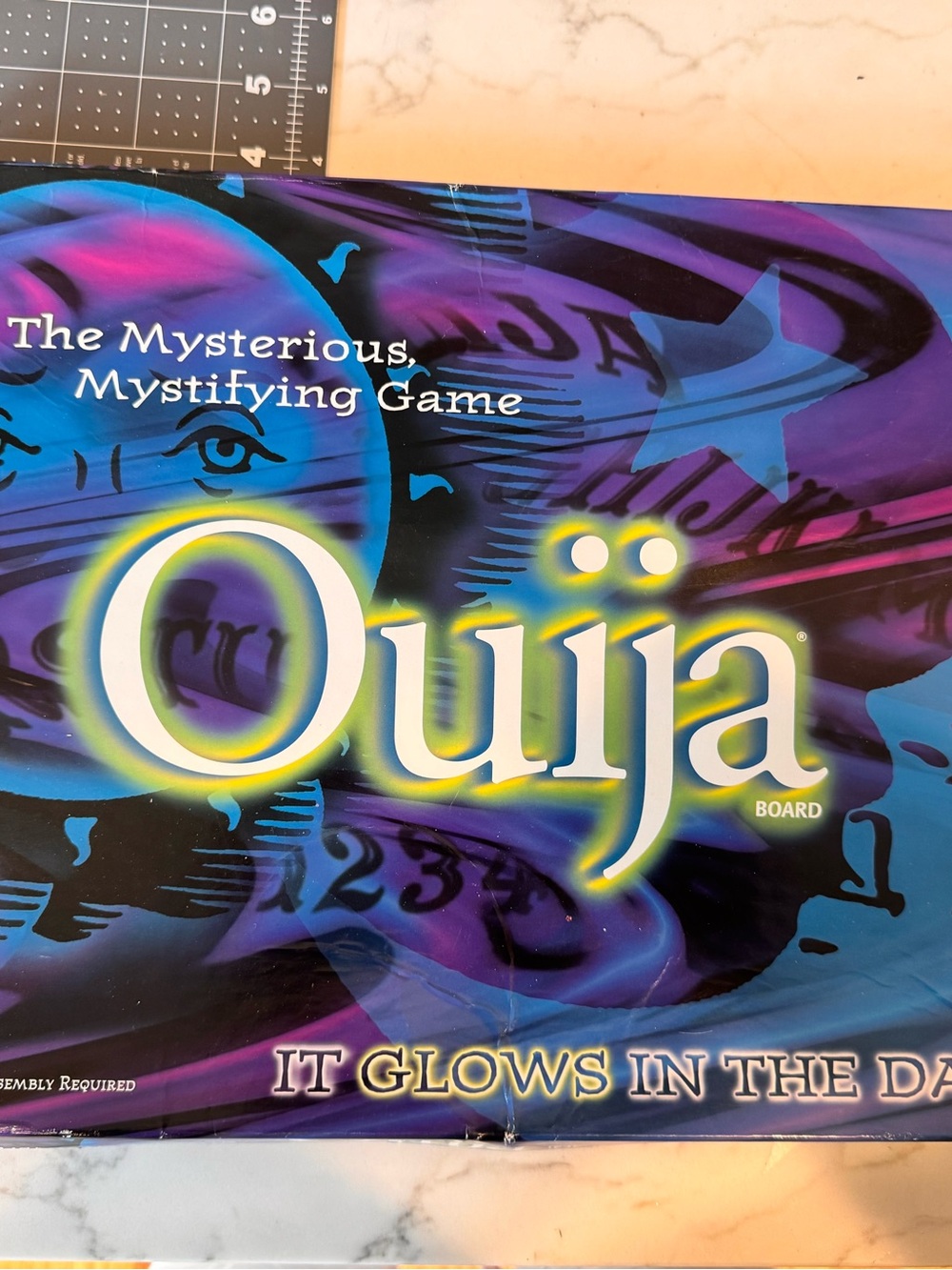 Vintage 90s Parker Brothers Ouija Board Game Glow in the Dark Halloween